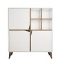 HANAH HOME Višenamenska polica Pulse White Walnut - slika 4