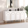 HANAH HOME Komoda Orıon White - slika 1