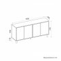 HANAH HOME Komoda Mıdmod White - slika 5