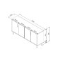 HANAH HOME Komoda Nedara White - slika 5