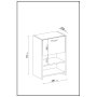 HANAH HOME Višenamenska polica Albina v2 White - slika 5