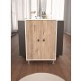 HANAH HOME Višenamenska polica Melo Atlantic Pine White - slika 2
