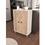 HANAH HOME Višenamenska polica Melo Atlantic Pine White - slika 3