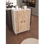 HANAH HOME Višenamenska polica Melo Atlantic Pine White - slika 1
