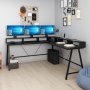 HANAH HOME Radni sto Team Black - slika 2