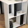 HANAH HOME Radni sto Lima White Black Marble - slika 4
