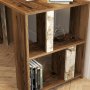 HANAH HOME Radni sto Lima Walnut White Marble - slika 4