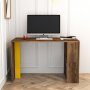 HANAH HOME Radni sto Lima Walnut Yellow - slika 2