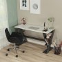 HANAH HOME Radni sto Lungo Anthracite White - slika 2
