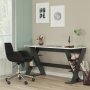 HANAH HOME Radni sto Lungo Anthracite White - slika 1