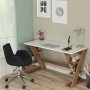 HANAH HOME Radni sto Lungo Dark Oak White - slika 2