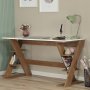 HANAH HOME Radni sto Lungo Dark Oak White - slika 5
