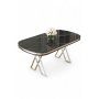 HANAH HOME Trpezarijski sto Zae Black Marble Chrome - slika 2