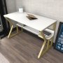 HANAH HOME Radni sto Wake Gold White - slika 2