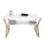 HANAH HOME Radni sto Wake Gold White - slika 5