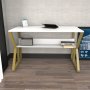 HANAH HOME Radni sto Wake Gold White - slika 1