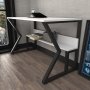 HANAH HOME Radni sto Wake Black White - slika 3