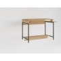 HANAH HOME Radni sto Balista Sapphire Oak Black - slika 4