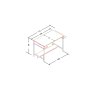 HANAH HOME Radni sto Balista Sapphire Oak Black - slika 5