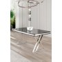 HANAH HOME Trpezarijski sto Vals Black Marble Chrome - slika 2