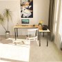 HANAH HOME Radni sto Viva L Black Atlantic Pine - slika 3