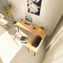 HANAH HOME Radni sto Viva L Black Atlantic Pine - slika 4