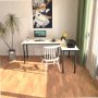 HANAH HOME Radni sto Viva L Black White - slika 3