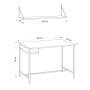 HANAH HOME Radni sto Lou Sapphire Oak Black - slika 4