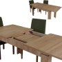 HANAH HOME Produžni trpezarijski sto Huqqa Light - slika 5