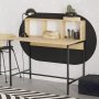 HANAH HOME Radni sto Dustin Sapphire Oak Black - slika 2