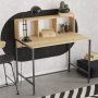 HANAH HOME Radni sto Dustin Sapphire Oak Black - slika 4