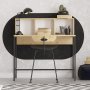 HANAH HOME Radni sto Dustin Sapphire Oak Black - slika 1