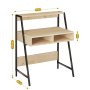 HANAH HOME Radni sto Class Sapphire Oak Black - slika 5