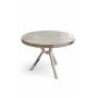 HANAH HOME Trpezarijski sto Mos White Marble Chrome - slika 2