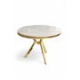 HANAH HOME Trpezarijski sto Mos White Marble Gold - slika 2