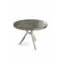 HANAH HOME Trpezarijski sto Mos Anthracite Chrome - slika 2