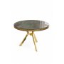 HANAH HOME Trpezarijski sto Mos Anthracite Gold - slika 2