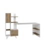 HANAH HOME Radni sto Alis White Walnut - slika 3