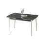 HANAH HOME Produžni trpezarijski sto Toskana Anthracite White - slika 1