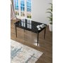 HANAH HOME Trpezarijski sto Zen Black Marble Black - slika 1