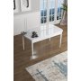 HANAH HOME Trpezarijski sto Han White Marble White - slika 1