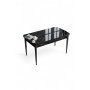 HANAH HOME Trpezarijski sto Han Black Marble Black - slika 2