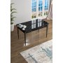 HANAH HOME Trpezarijski sto Han Black Marble Black - slika 1