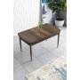 HANAH HOME Trpezarijski sto Han Baroque Brown - slika 1
