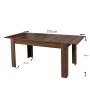 HANAH HOME Produžni trpezarijski sto Oblo Walnut - slika 4