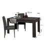 HANAH HOME Produžni trpezarijski sto Oblo Walnut - slika 5