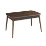 HANAH HOME Produžni trpezarijski sto Amalfi Motif Walnut - slika 1