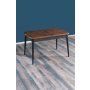 HANAH HOME Produžni trpezarijski sto Amalfi Motif Walnut Black - slika 1