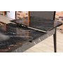 HANAH HOME Produžni trpezarijski sto Bendir Black - slika 2
