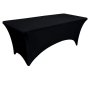 ModernHome Univerzalna navlaka za sto 180 cm crna - slika 3